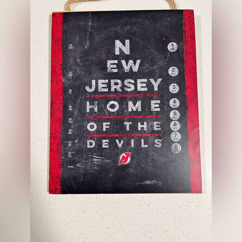 Devils - NJ Devils NHL Wall Plaque NWT